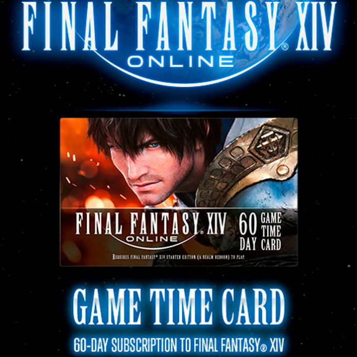 Final Fantasy XIV - 60 Days Game Time Card Cd Key Mog Station Europe