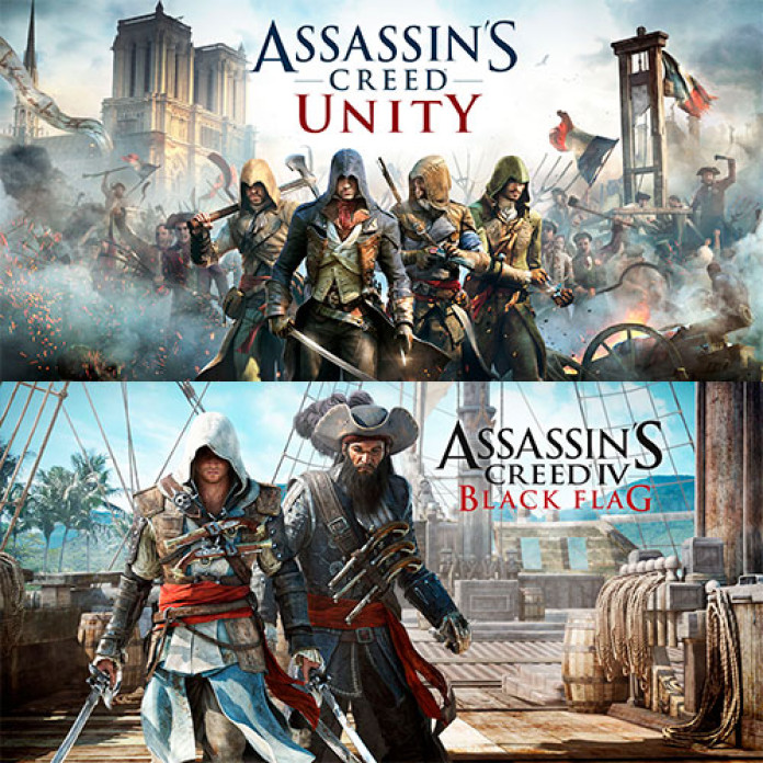 Assassins Creed: Unity &  Black Flag  Xbone 